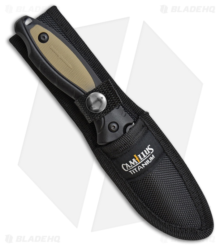Camillus Replaceable TigerSharp Fixed Blade Knife Tan (3.5" Satin)