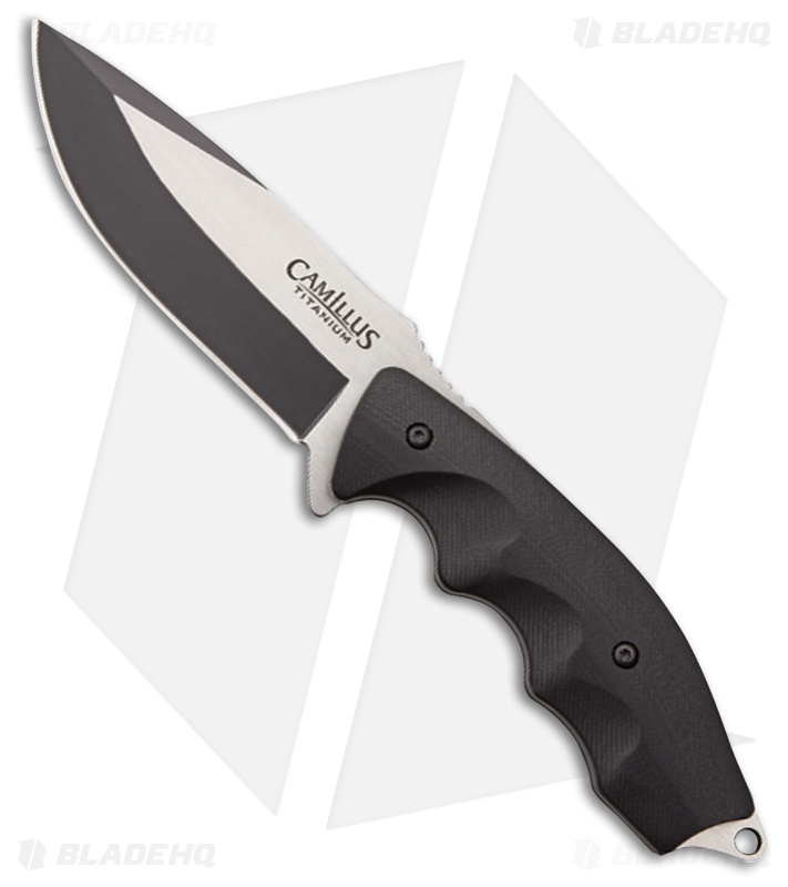 Camillus Soar Fixed Blade Knife Black G-10 (4.25" Two-Tone) 19216