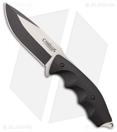 Camillus Soar Fixed Blade Knife Black G-10 (4.25" Two-Tone) 19216