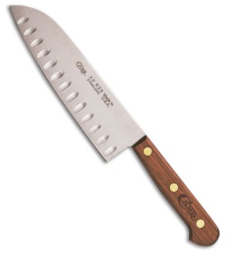 Case Cutlery Santoku Fixed Blade Knife Walnut (7" Satin) 