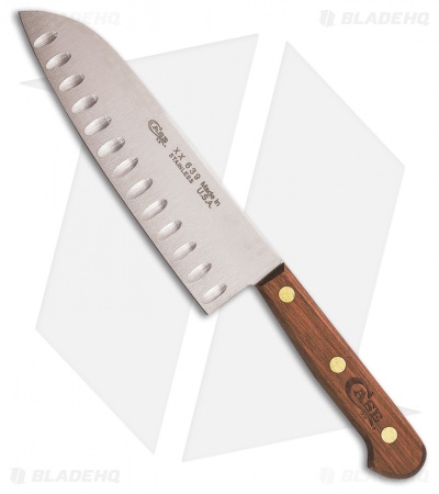 Case Cutlery Santoku Fixed Blade Knife Walnut (7" Satin) 