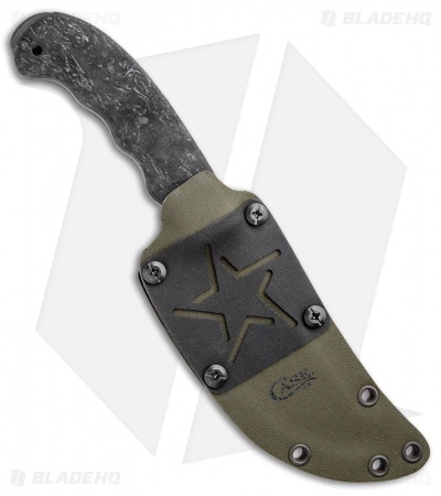 Case Winkler Hambone Fixed Blade Knife Black Rubber (4.75" Black) 43178