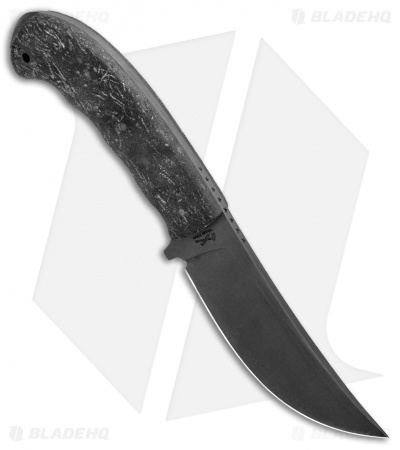 Case Winkler Hambone Fixed Blade Knife Black Rubber (4.75" Black) 43178