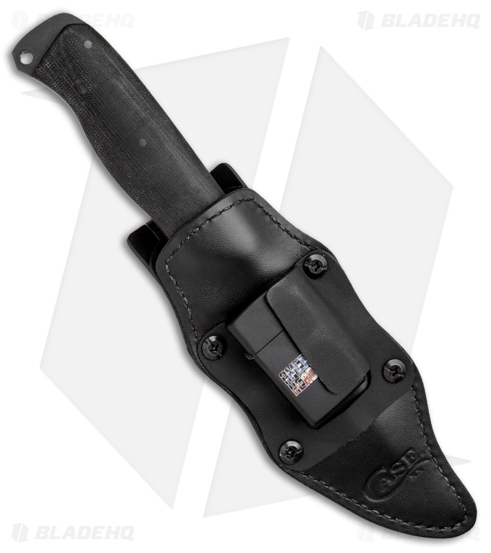 Case Winkler Recurve Utility No. 6 Fixed Blade Black Canvas (5.1" Black) 