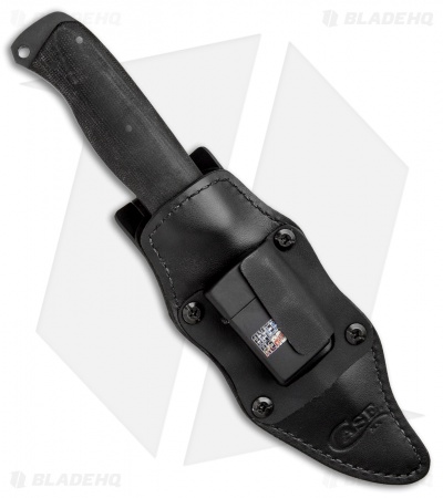 Case Winkler Recurve Utility No. 6 Fixed Blade Black Canvas (5.1" Black) 