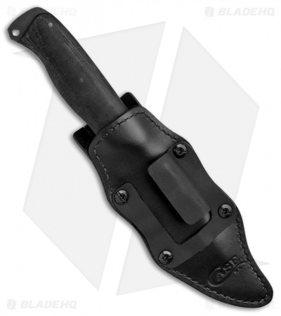 Case Winkler Recurve Utility No. 6 Fixed Blade Black Canvas (5.1" Black) 