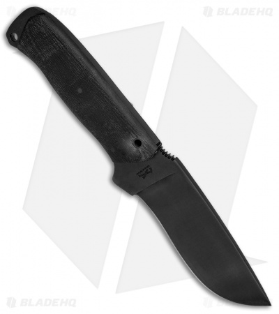 Case Winkler Recurve Utility No. 6 Fixed Blade Black Canvas (5.1" Black) 