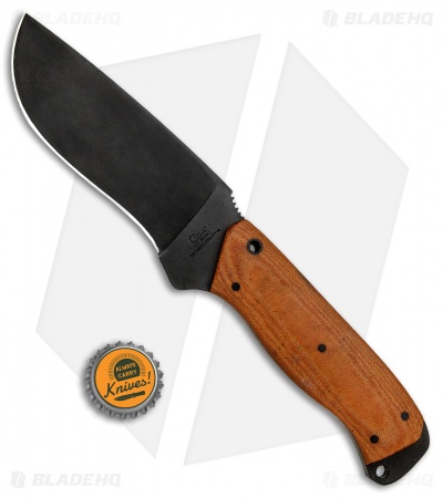 Case Winkler Recurve Utility No. 6 Fixed Blade Brown Canvas (4.75" Black)  