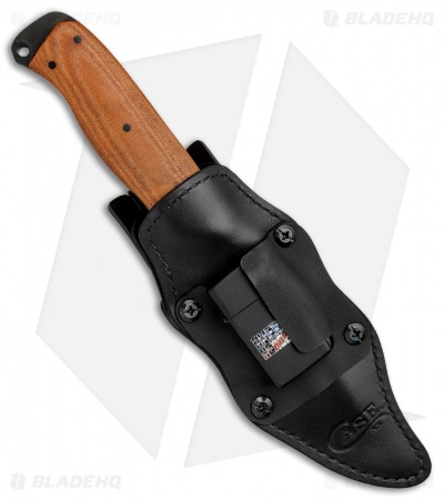 Case Winkler Recurve Utility No. 6 Fixed Blade Brown Canvas (4.75" Black)  