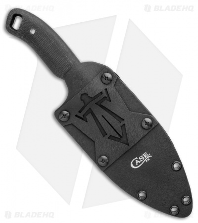 Case Winkler Kyle Lamb Hunter Fixed Blade Knife Black Canvas Laminate (5" Black)