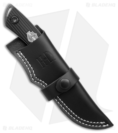 Tec-X FB-1 Harley-Davidson Tanto Fixed Blade Knife (4.25" Black Stonewash) 52164