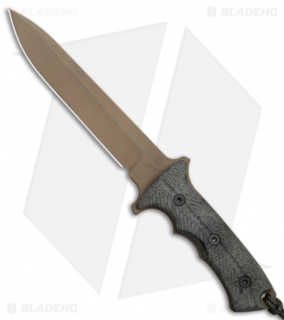 Chris Reeve Knives Green Beret Fixed Blade Knife (7" Flat Dark Earth)