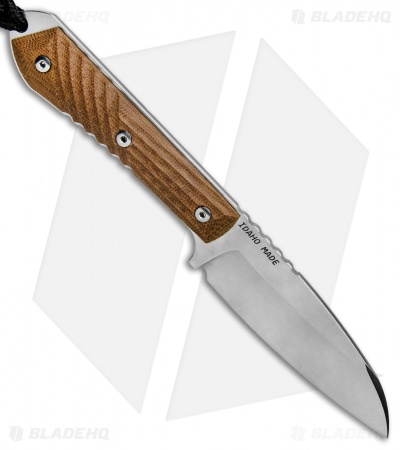 Chris Reeve Nyala Insingo Fixed Blade Knife Brown Micarta (3.75" Stonewash)