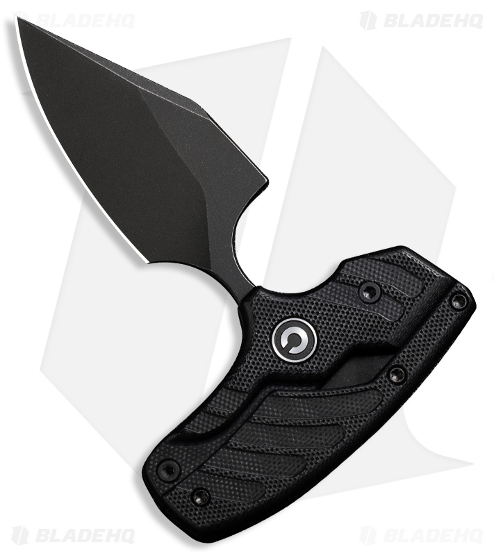 CIVIVI Typhoeus Fixed Blade Knife Black G-10 (2.3" Black Stonewash) C21036-1
