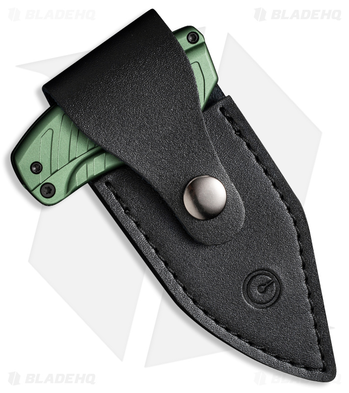 CIVIVI Typhoeus Fixed Blade Knife Green Aluminum (2.3" Black Stonewash) C21036-4
