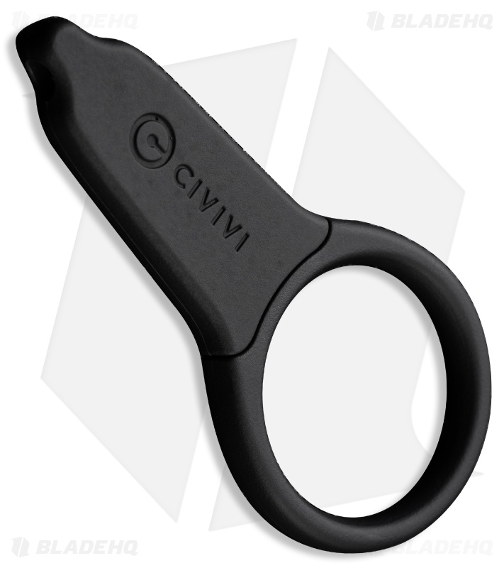 CIVIVI Quick Snip Fixed Blade Knife Black ABS (0.68" Satin) C22022A-1