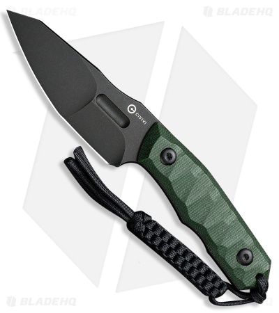 CIVIVI Propugnator Fixed Blade Knife Green Micarta (4.1" Black SW) C23002-2