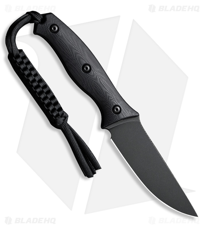 CIVIVI Stormridge Fixed Blade Knife Black G-10 (3.9" Black SW) C23041-1