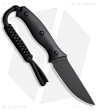 CIVIVI Stormridge Fixed Blade Knife Black G-10 (3.9" Black SW) C23041-1