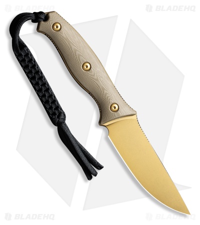 CIVIVI Stormridge Fixed Blade Knife Tan G-10 (3.9" Desert Tan SW) C23041-2