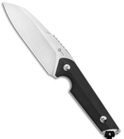 CIVIVI Kepler Fixed Blade Knife Black G-10 w/Lanyard (4.5" Satin)