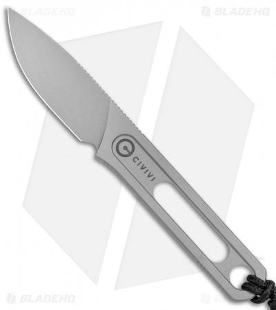 CIVIVI Minimis Fixed Blade Knife w/ Pocket Sheath (2.2" Stonewash)