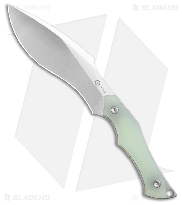 CIVIVI Vaquita II Fixed Blade Knife Natural Jade G-10 (3.2" Satin) C047C-2