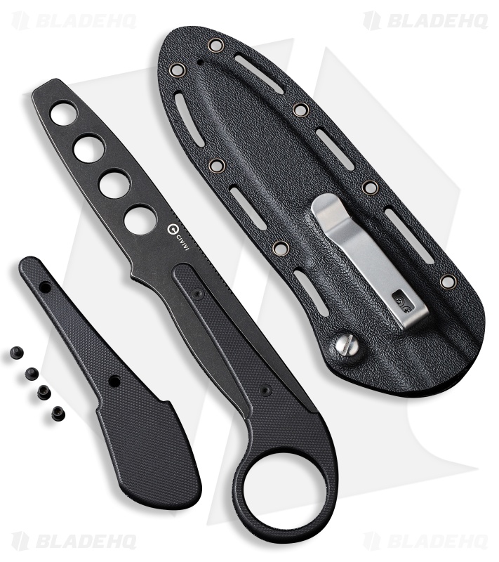 CIVIVI Varius Fixed Blade Trainer Black G-10 (3.26" Black Stonewash)