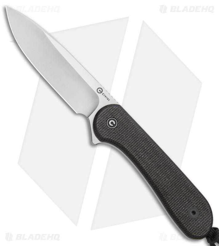 CIVIVI Elementum Fixed Blade Knife Dark Green Micarta (4" Satin) C2105B