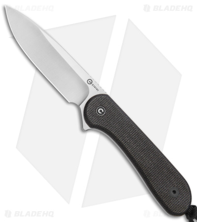 CIVIVI Elementum Fixed Blade Knife Dark Green Micarta (4" Satin) C2105B