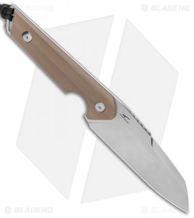 CIVIVI Kepler Fixed Blade Knife Tan G-10 w/Lanyard (4.5" Satin)