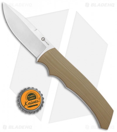 CIVIVI M2 Backup Fixed Blade Knife Tan G-10 (3" Satin) C2016A