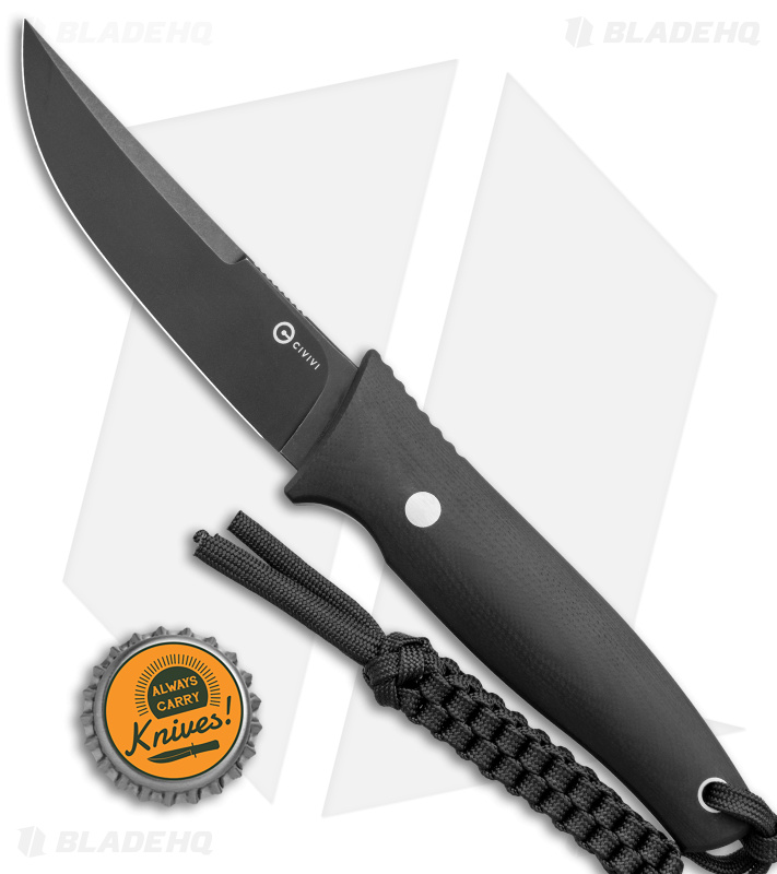 CIVIVI Terzuola Tamashii Knife | Black G-10 + Black SW - Blade HQ