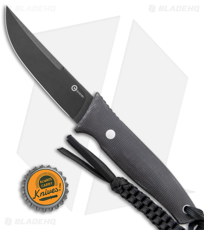 CIVIVI Terzuola Tamashii Fixed Blade Knife Dark Green Micarta (4.07" Black SW)