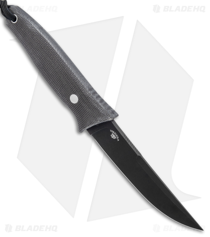 CIVIVI Terzuola Tamashii Fixed Blade Knife Dark Green Micarta (4.07" Black SW)