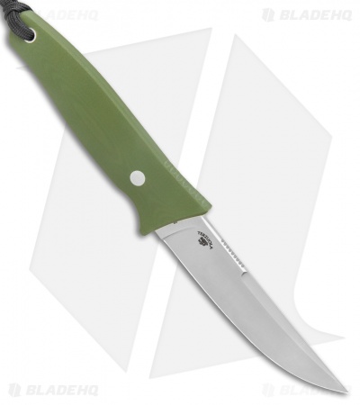 CIVIVI Terzuola Tamashii Fixed Blade Knife Green G-10 (4.07" Satin)