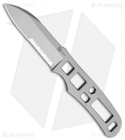 CIVIVI Roadside Rescue Fixed Blade Knife (3" Stonewash)