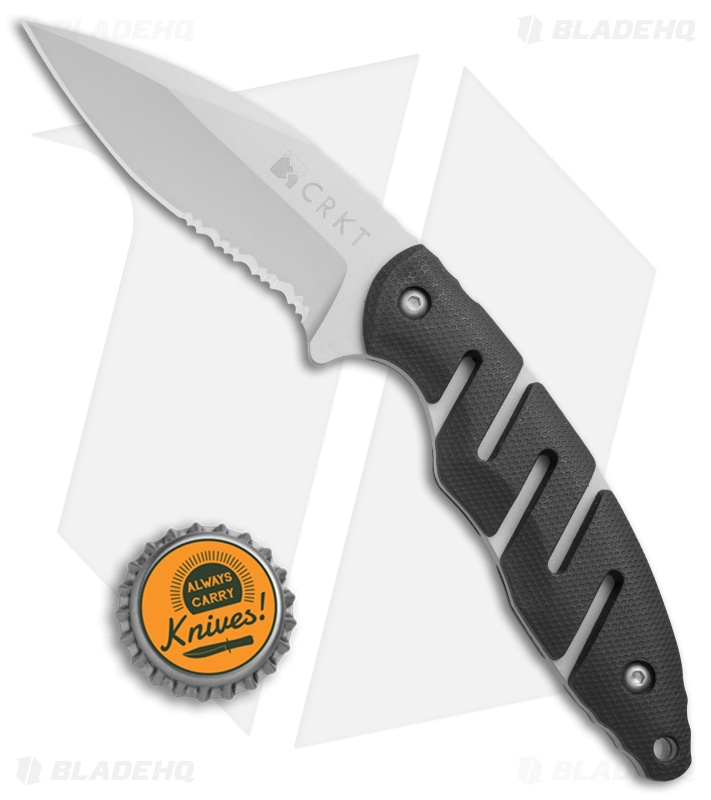 CRKT Ryan Plan B Fixed Blade Knife Zytel (2.8" Bead Blast Serr) 2813