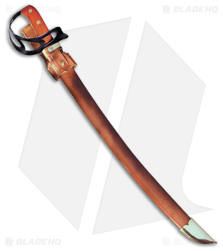Cold Steel 1917 Cutlass Sword w/ Brown Leather Scabbard (24.75