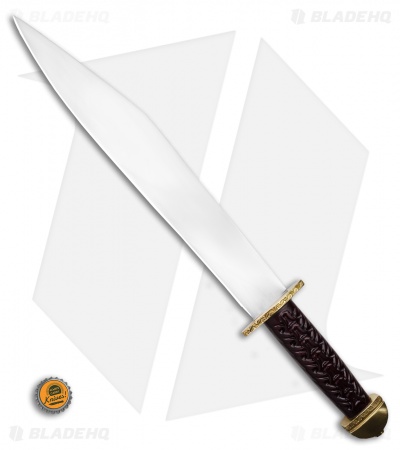 Cold Steel Chieftan's Sax Fixed Blade Knife Sal Wood (13.875 Satin) 88HUK