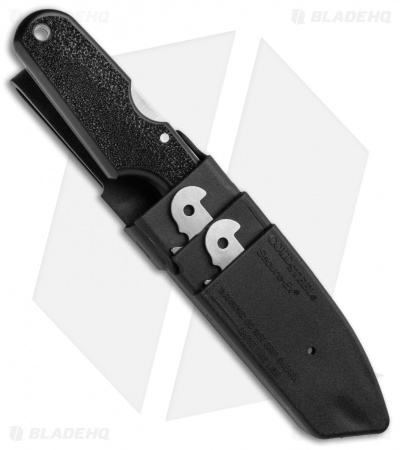 Cold Steel Click-N-Cut Exchangeable Blade Knife Black ABS (2.5" Stonewash)