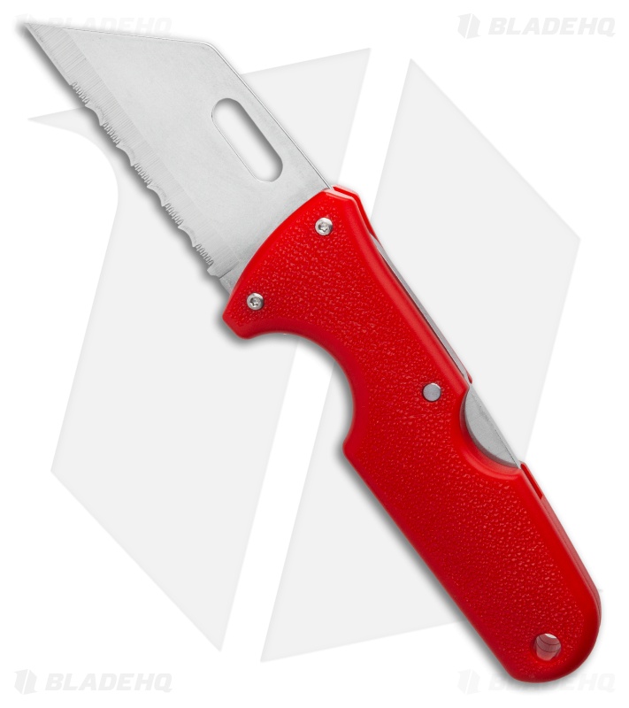 Cold Steel Click-N-Cut Slock Master Skinner Knife Red ABS (2.5" SW)