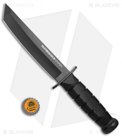 Cold Steel Leatherneck Tanto Fixed Blade Knife (7" Black Powdercoat D2) 39LSFCT