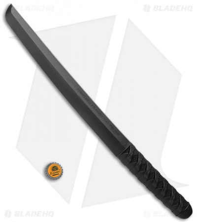 Cold Steel O Tanto Bokken Trainer Fixed Blade Knife (12.1" Black) 92BKKAZ