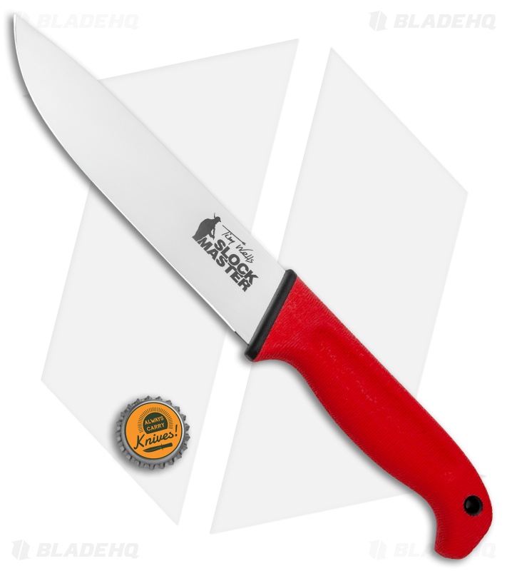 Cold Steel Scalper Slock Master Fixed Blade Knife Red Kray-Ex (6.5") 20VSTW