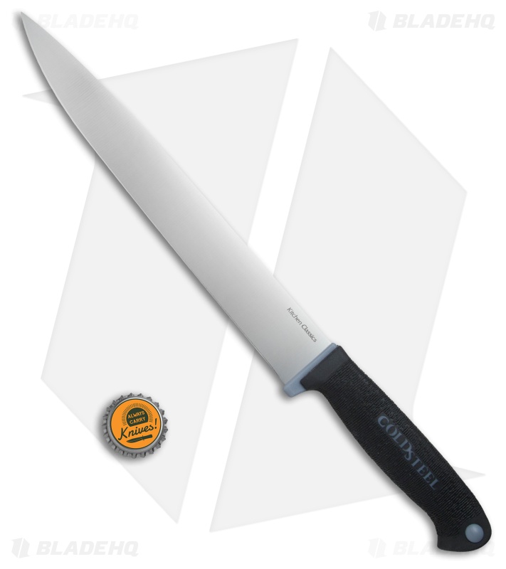 Cold Steel Slicer Fixed Blade Kitchen Knife (9" Satin) 59KSSLZ