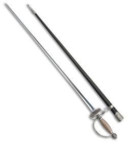 Cold Steel Small Sword w/ Leather Scabbard (30.75" Satin) 88SMS