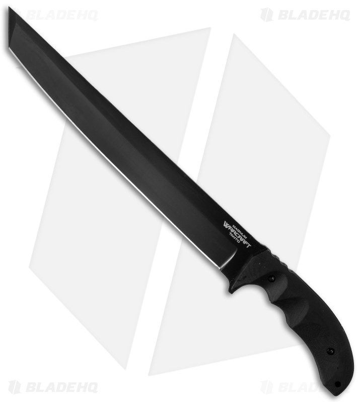 Cold Steel Magnum Warcraft Tanto Knife Fixed Blade (12" Black CPM-3V) 13TXL
