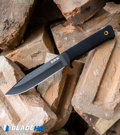 Cold Steel SRK Survival Rescue Knife Tactical Fixed Blade (6" Black SK-5) 