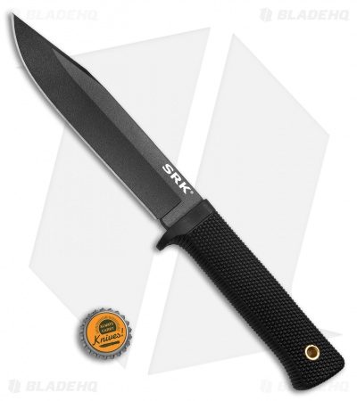 Cold Steel SRK Survival Rescue Knife Tactical Fixed Blade (6" Black SK-5) 